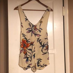 Urban Outfitters Floral Short Jumpsuit